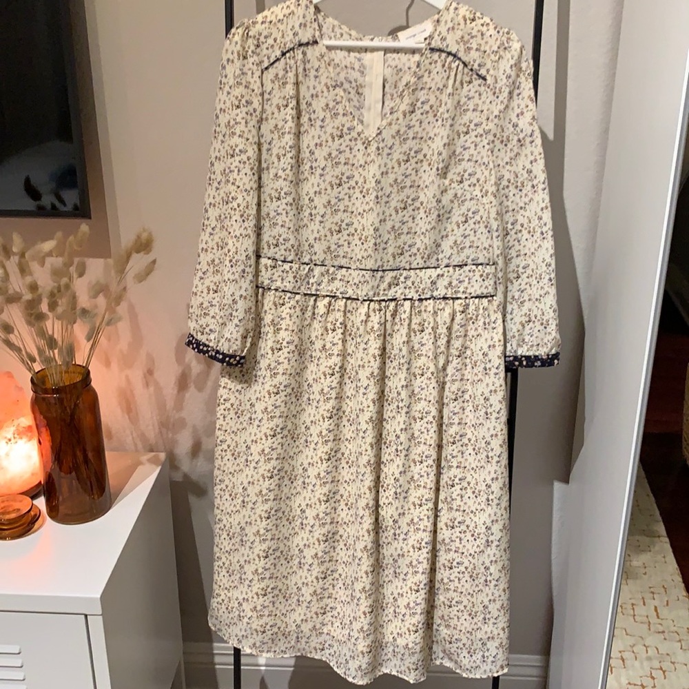 Orange Creek floral midi dress size S